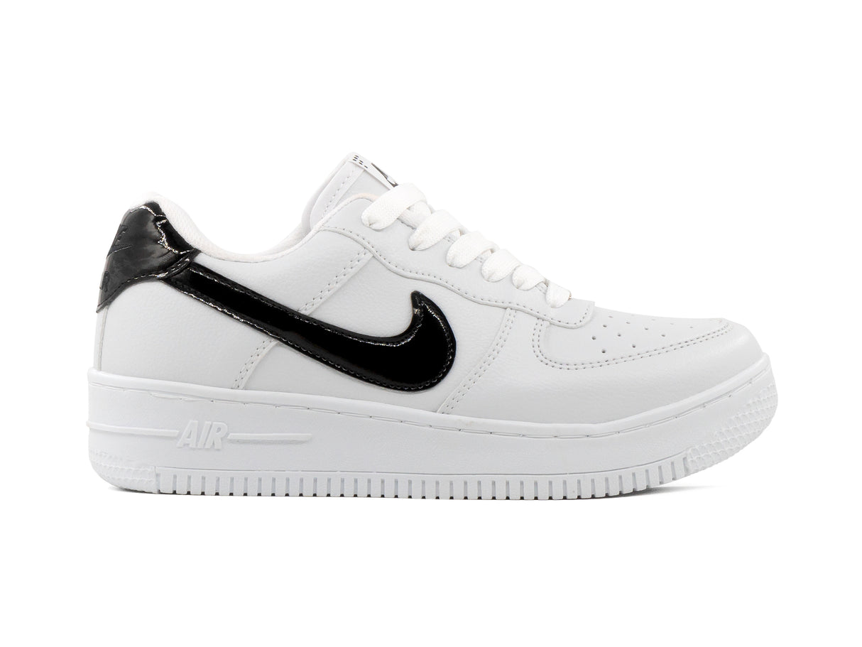 Paq 6 Pares Tenis 270 Blanco Charol Negro 22/25.5