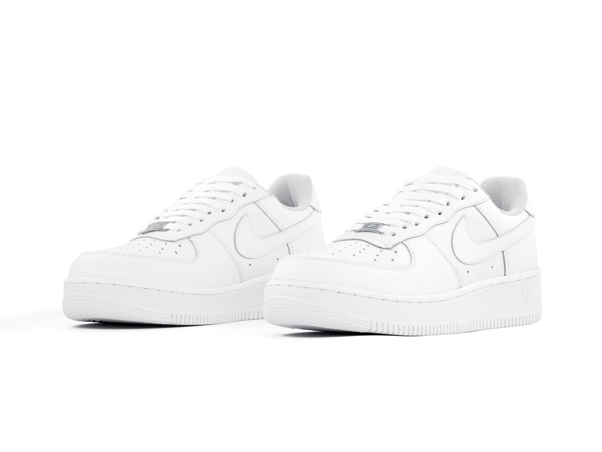 Paq 6 Pares Tenis Air Force 1 Blanco Total Piel 1.1 22/25.5