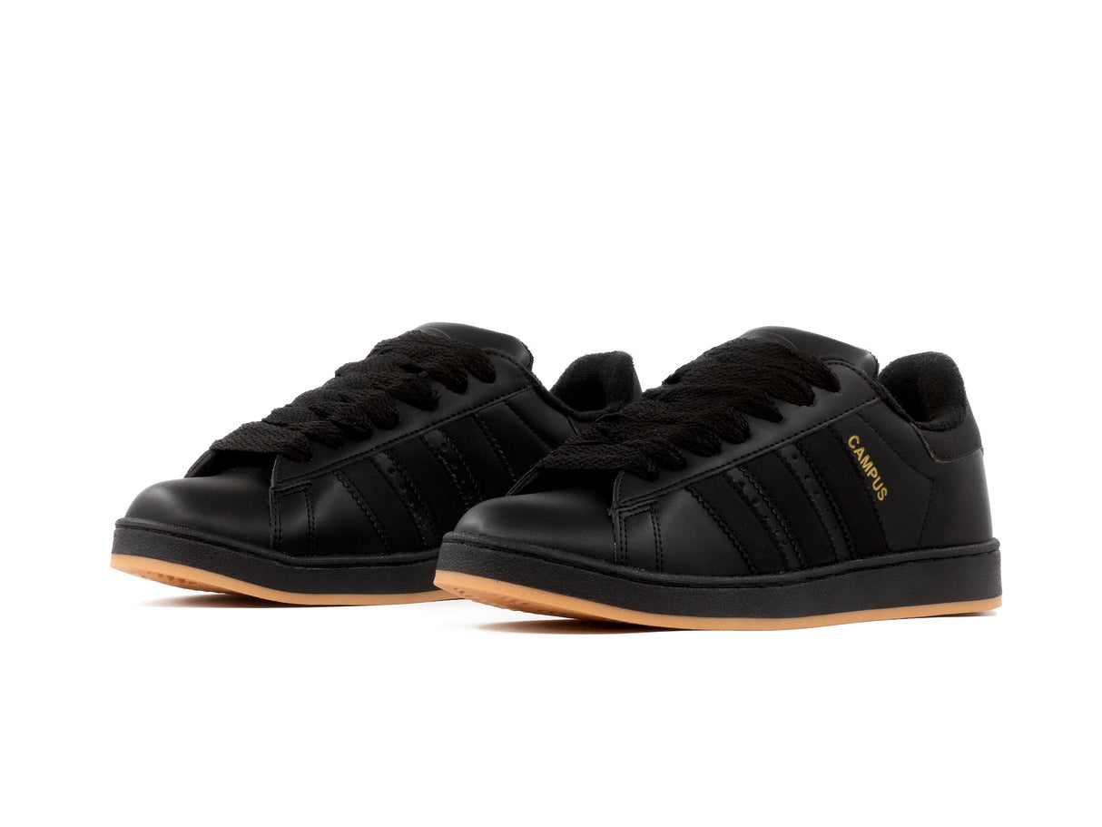 Tenis 2000s Negro Total Suela Ambar
