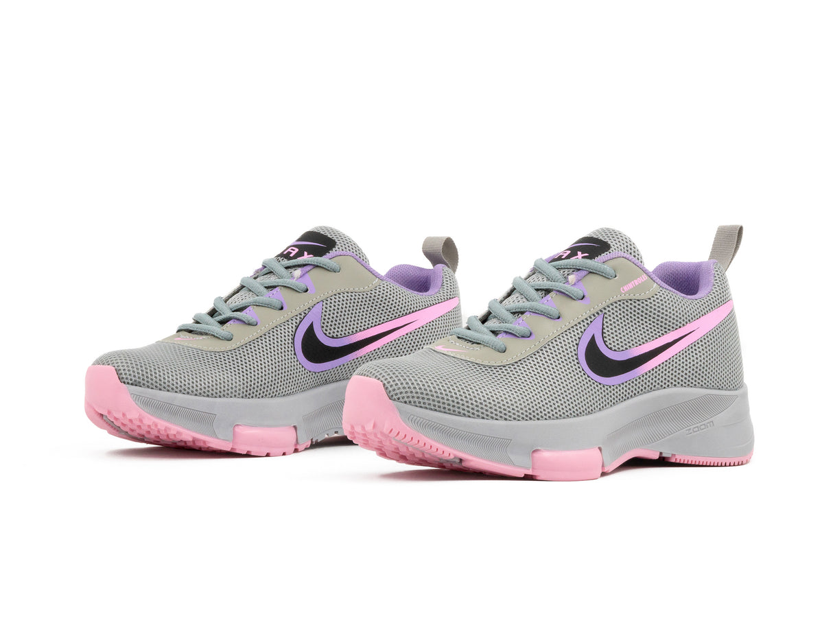 Paq 6 Pares Tenis 025 Plata Lila Rosa 22/25.5