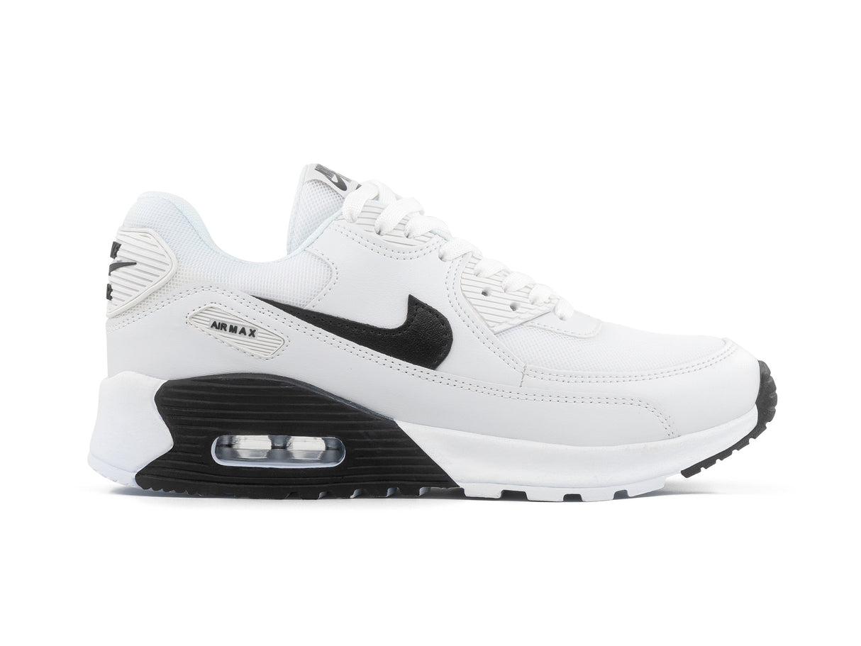 Paq 6 Pares Tenis Max 90 Blanco Negro 22/25.5
