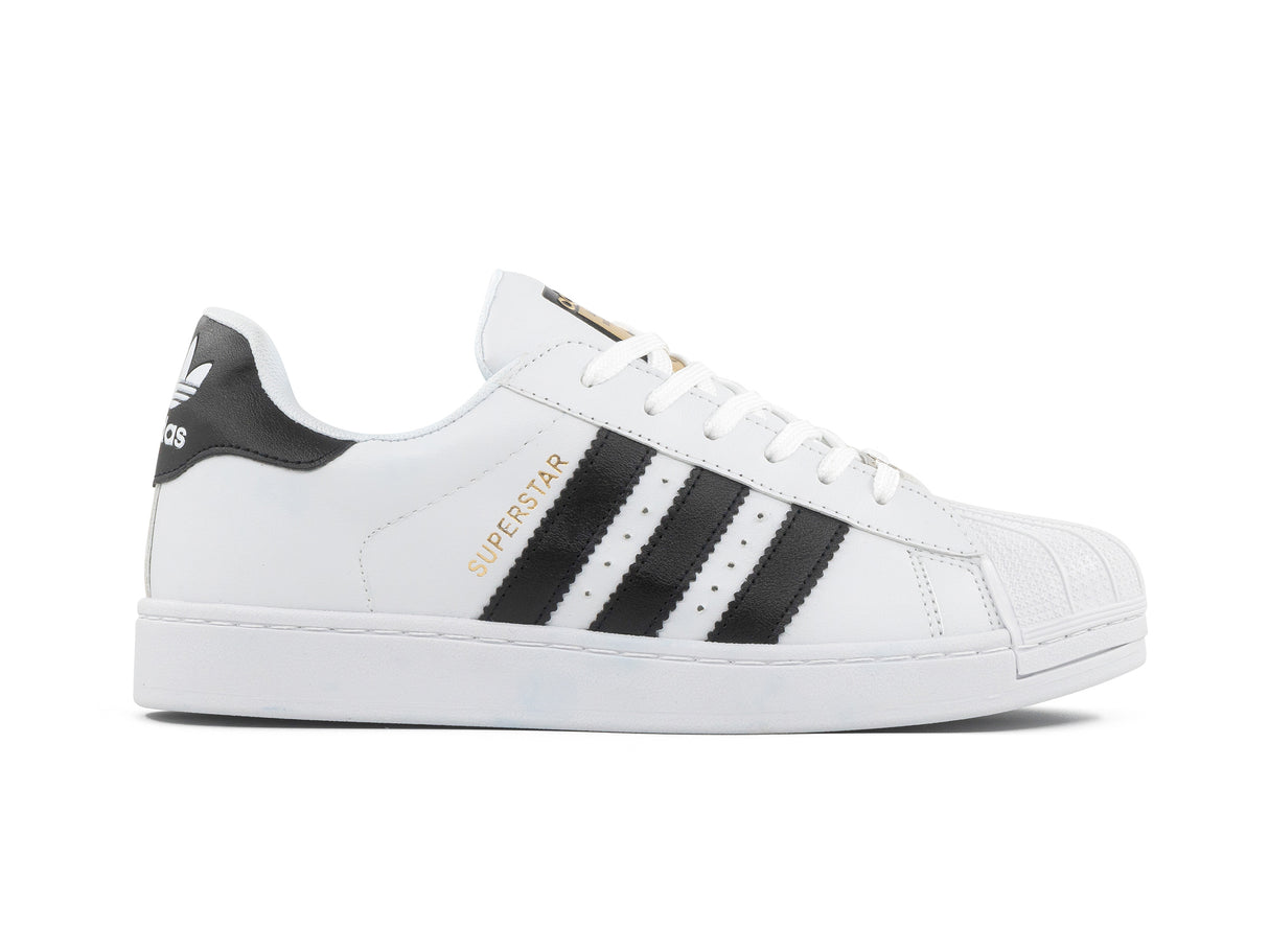 Paq 6 Pares Tenis Superstar Blanco Negro 22/25.5