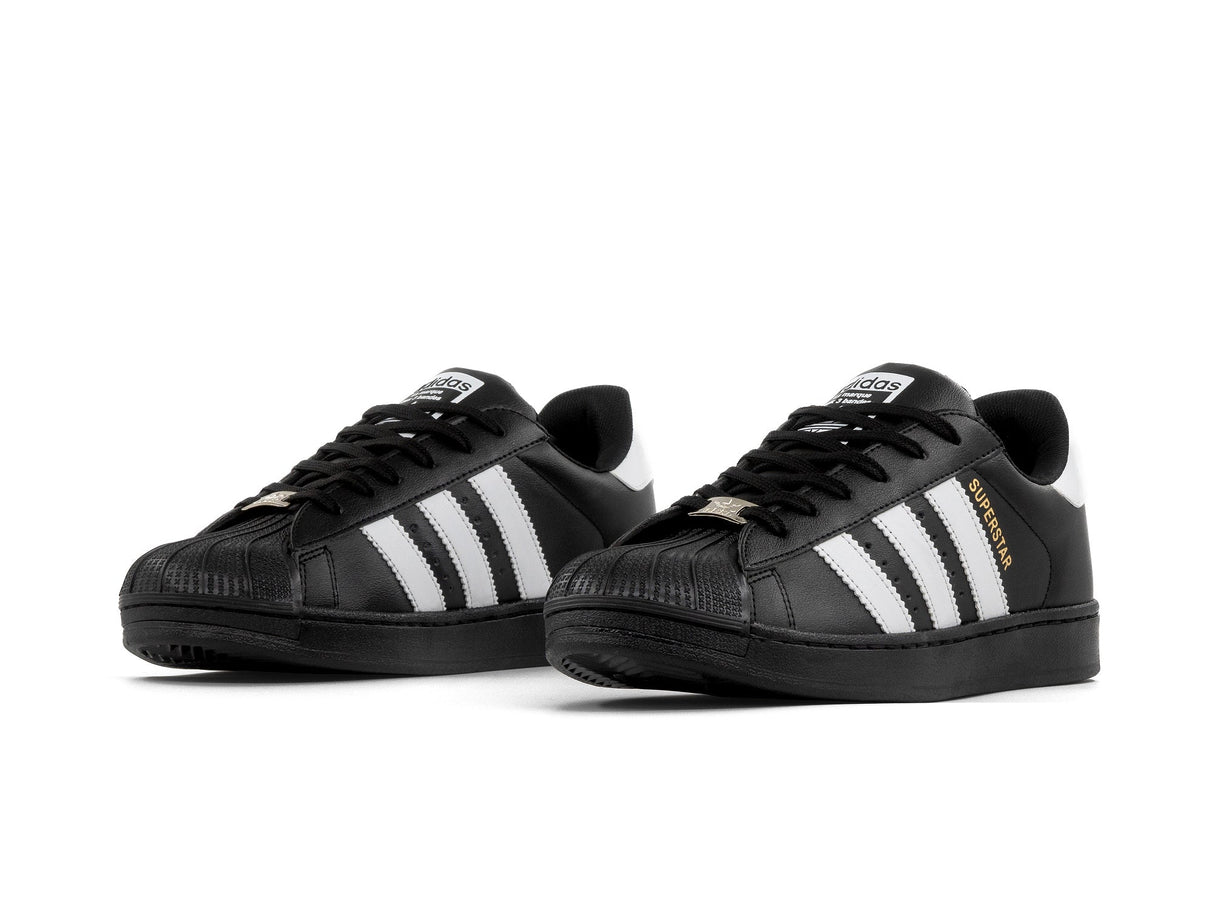 Paq 6 Pares Tenis Concha Negro Blanco 25/28.5