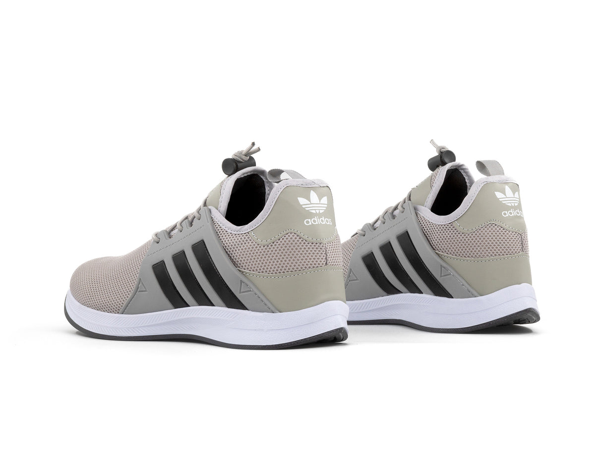Paq 6 Pares Tenis 018 Plata Negro 25/28.5