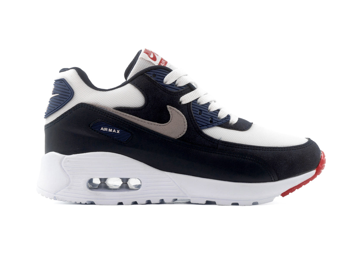 Paq 6 Pares Tenis Max 90 Marino Blanco 22/25.5