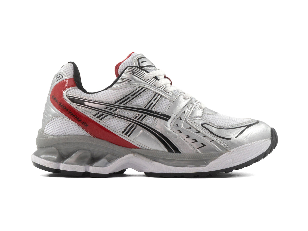 Paq 6 Pares Tenis Asics 2543 Blanco Plata Rojo 1.1 Premium 23/26.5