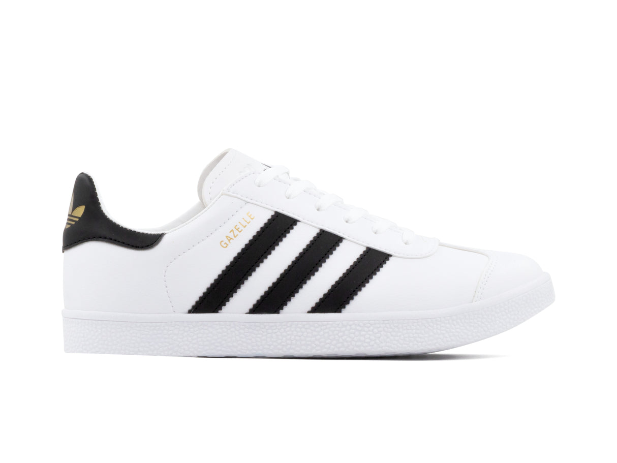 Paq 6 Pares Tenis Gazelle Blanco Negro 25/28.5