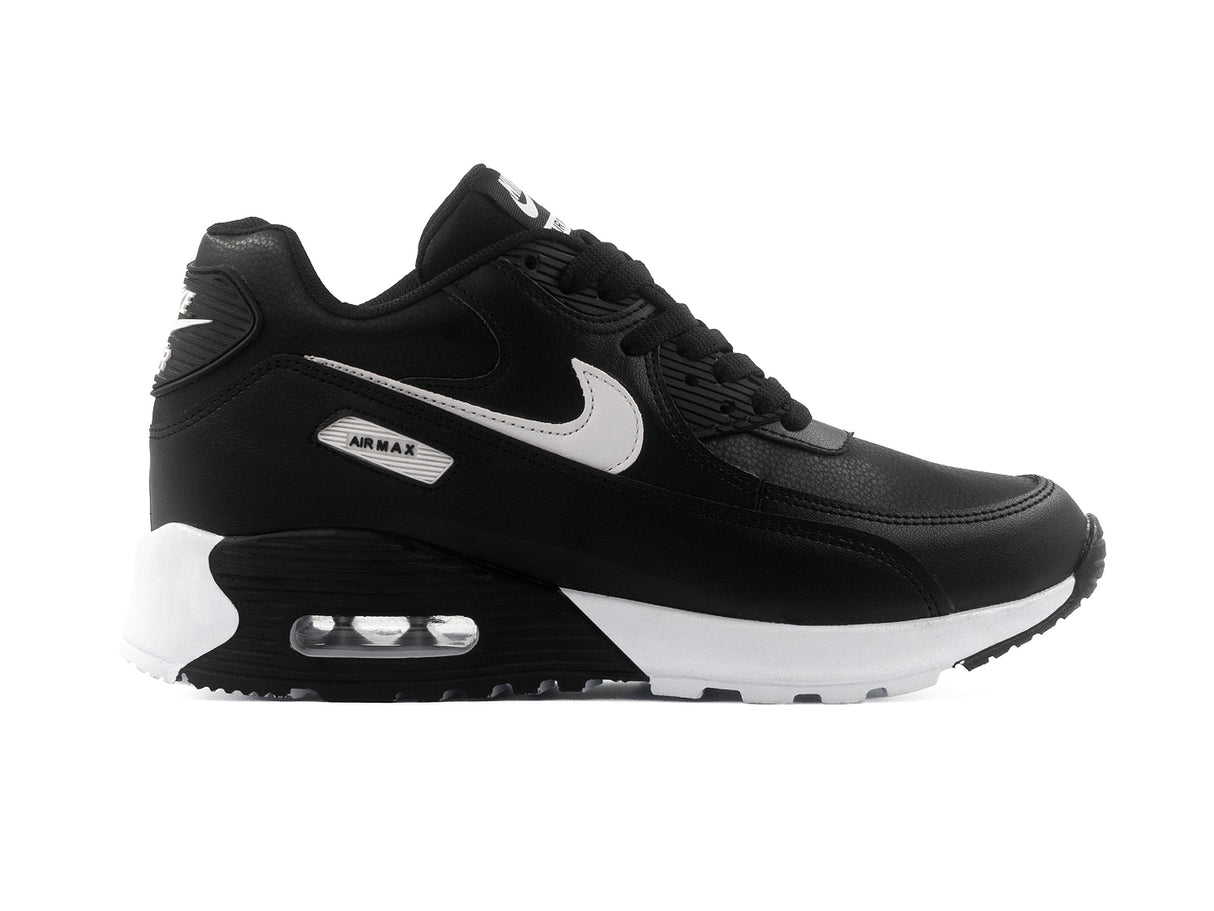 Tenis Max 90 Negro Blanco Sintetico