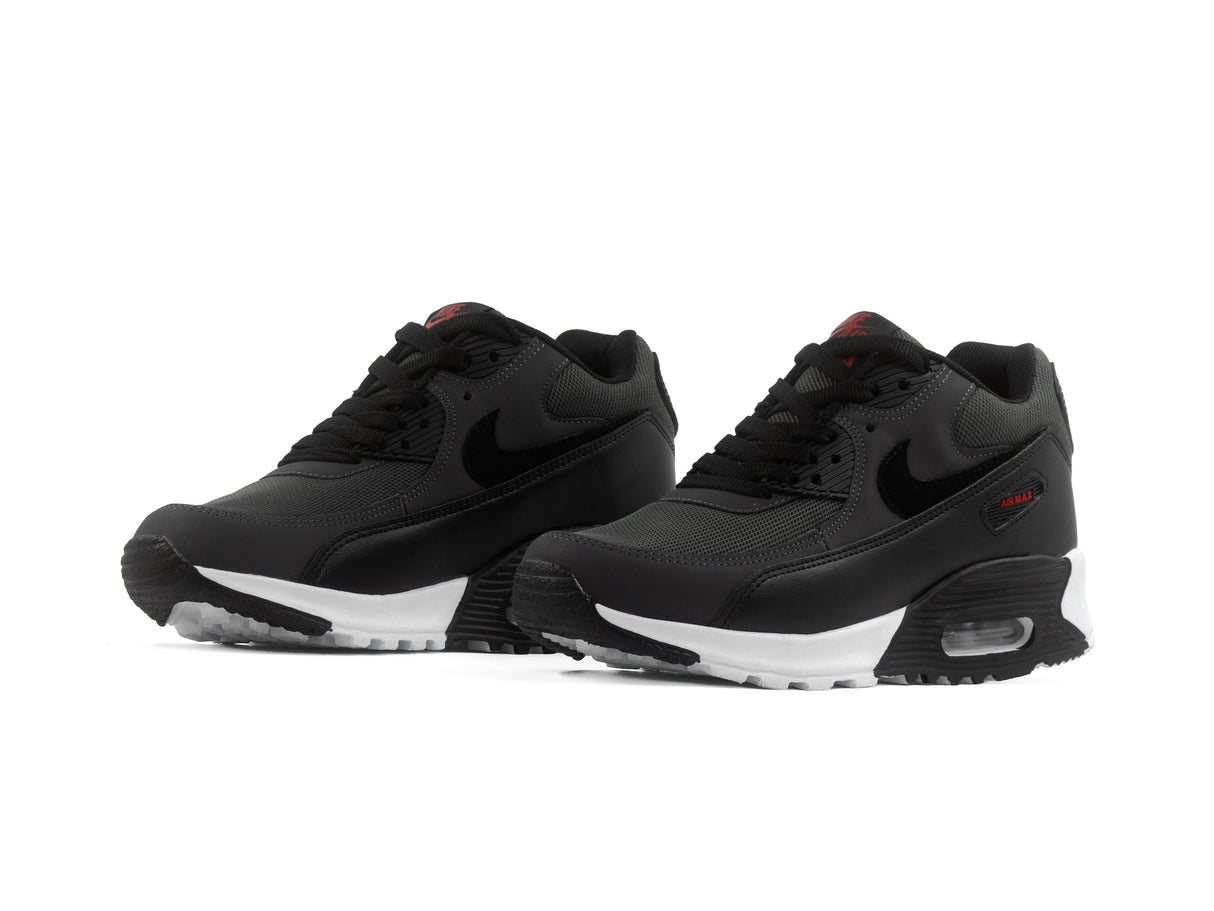 Tenis Max 90 Negro Rojo