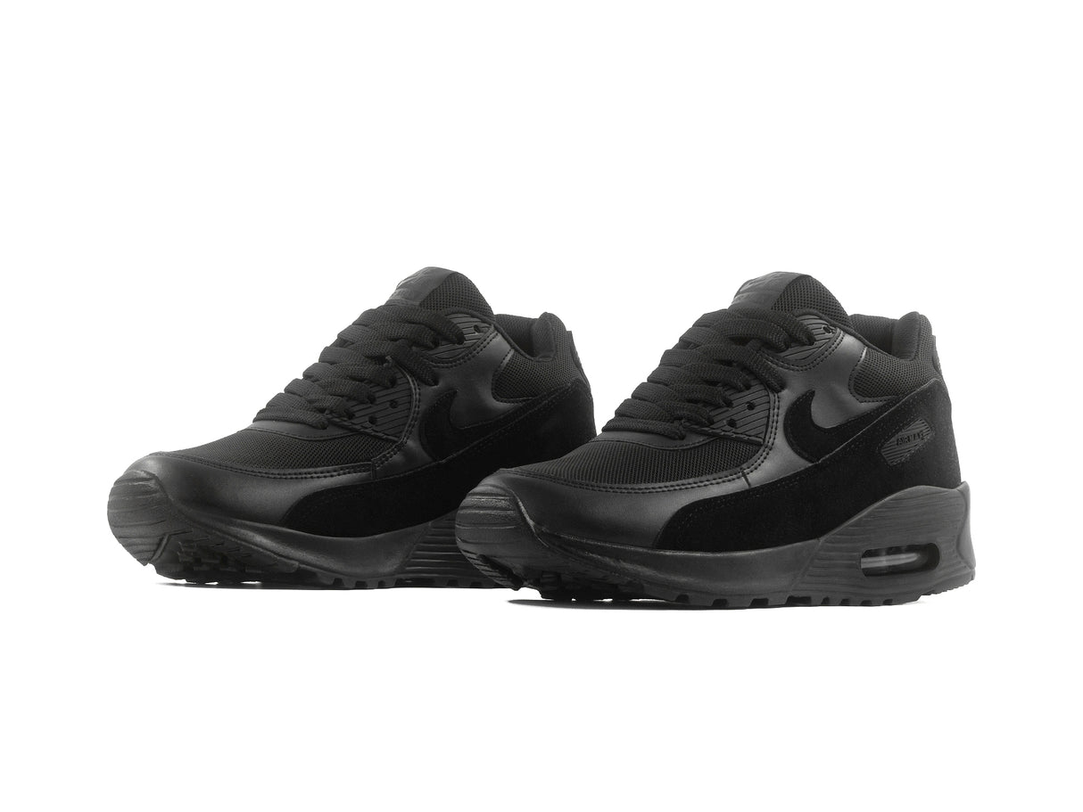 Tenis Max 90 Negro Total Gamuza
