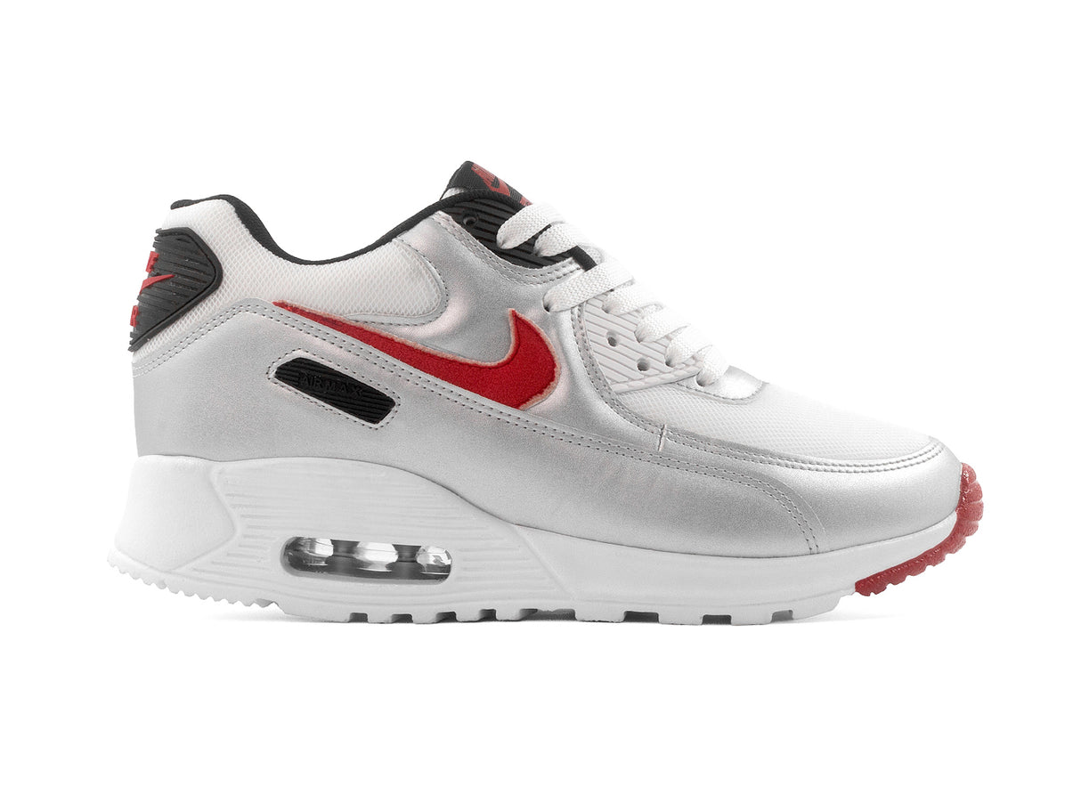 Tenis Max 90 Plata Rojo