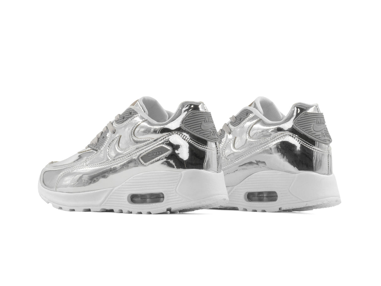 Paq 6 Pares Tenis Max 90 Plata 23/26.5