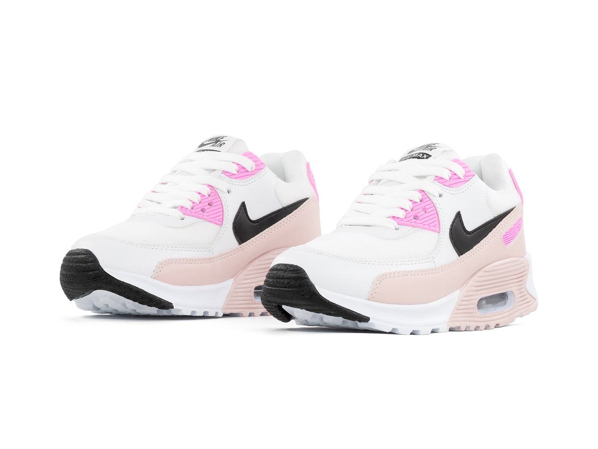 Paq 6 Pares Tenis Max 90 Rosa Blanco 23/26.5