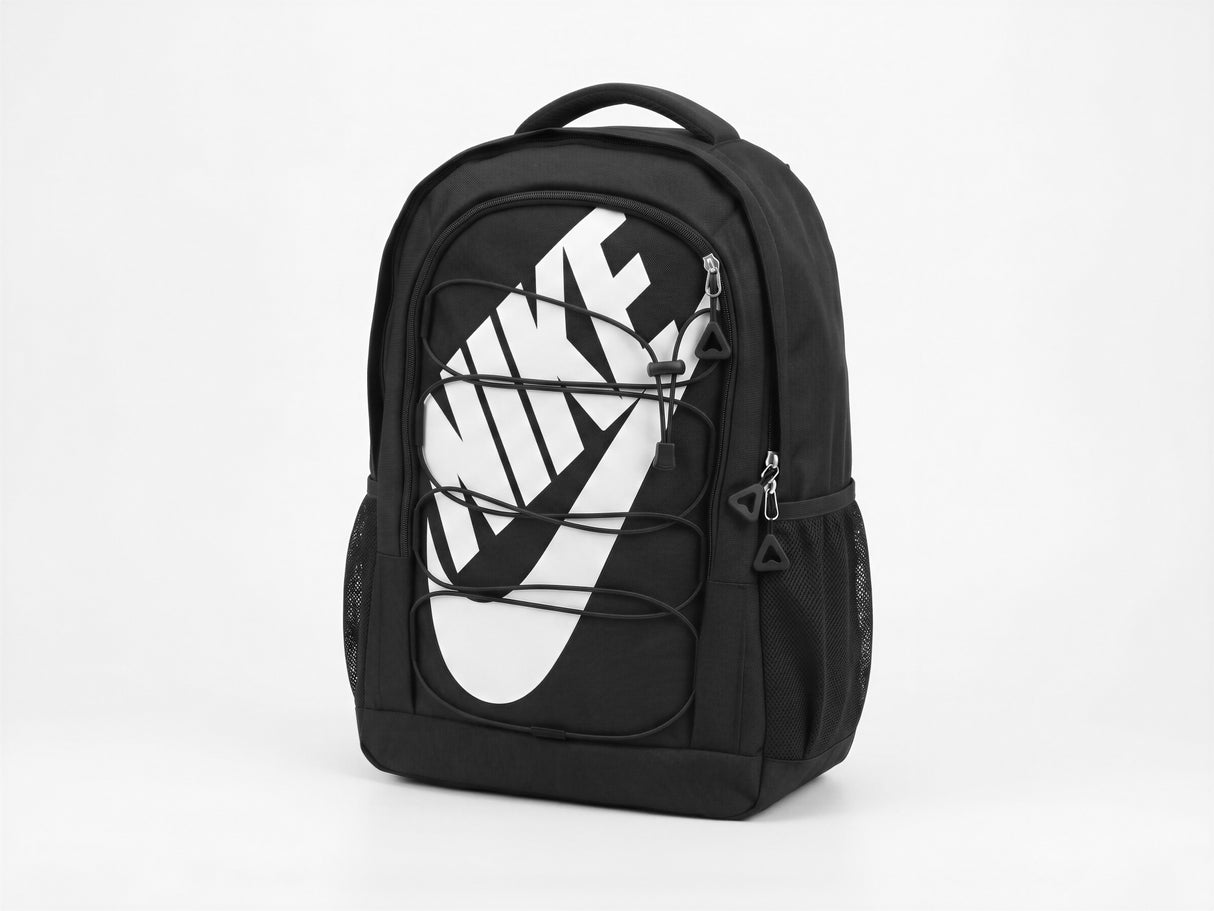 Mochila Nike Negra Letras Blancas Premium