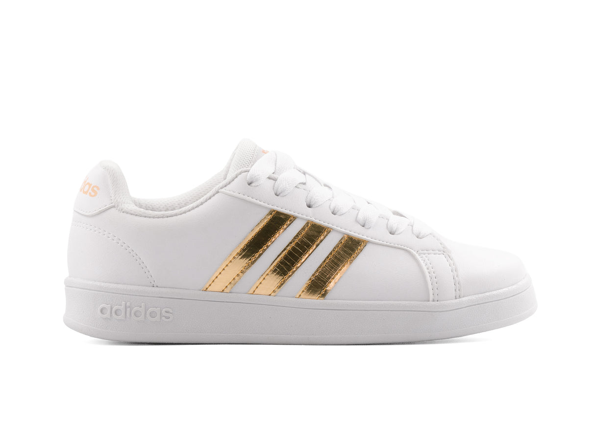 Tenis Neo Grand Court Blanco Oro