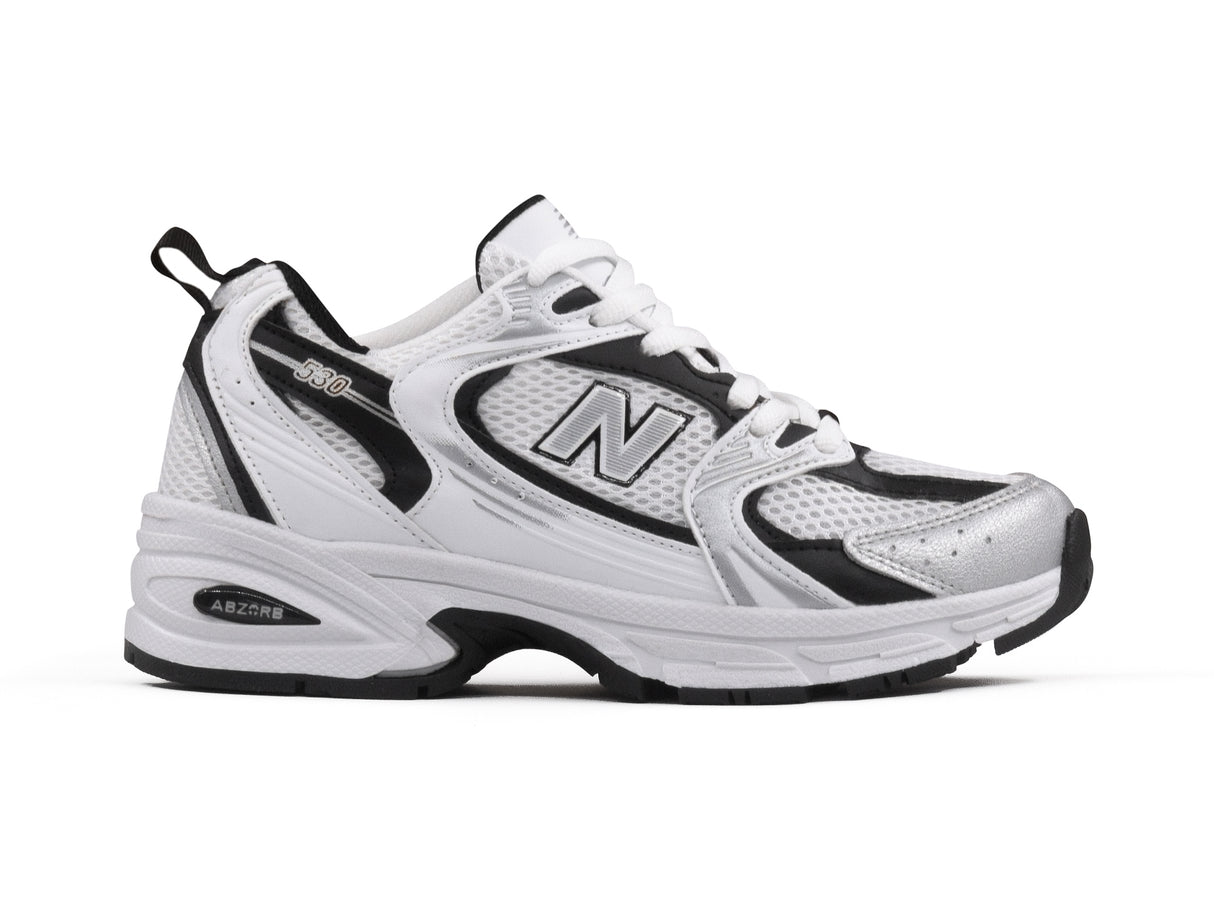 Paq 6 Pares Tenis New Balance 530 Blanco Negro Plata 1.1 Premium 23/26.5