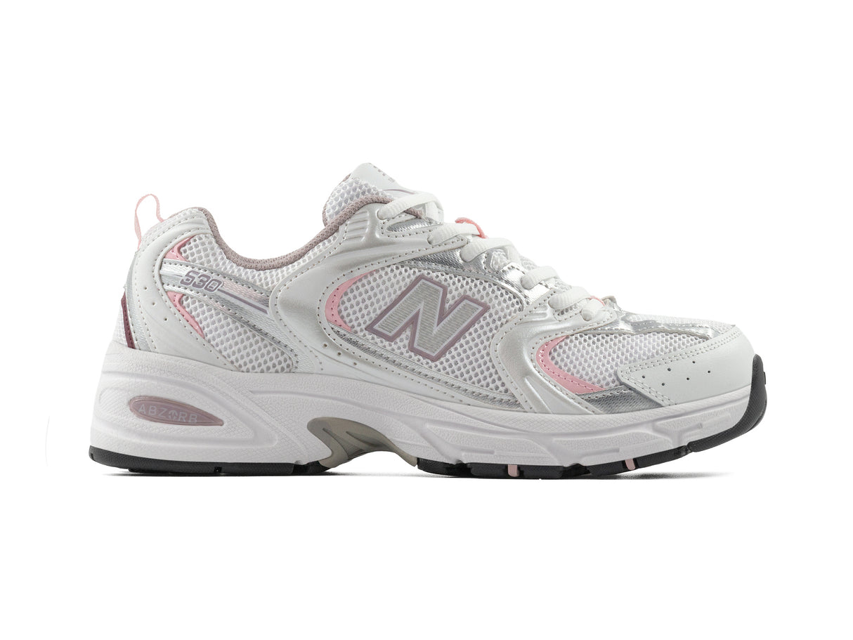 Tenis New Balance 530 White Silver Ice Wine Importado