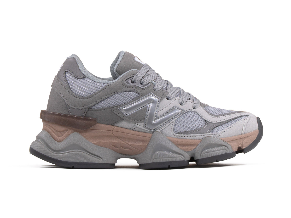 Paq 6 Pares Tenis New Balance 9060 Plata Gris Perla 1.1 Premium 23/26.5