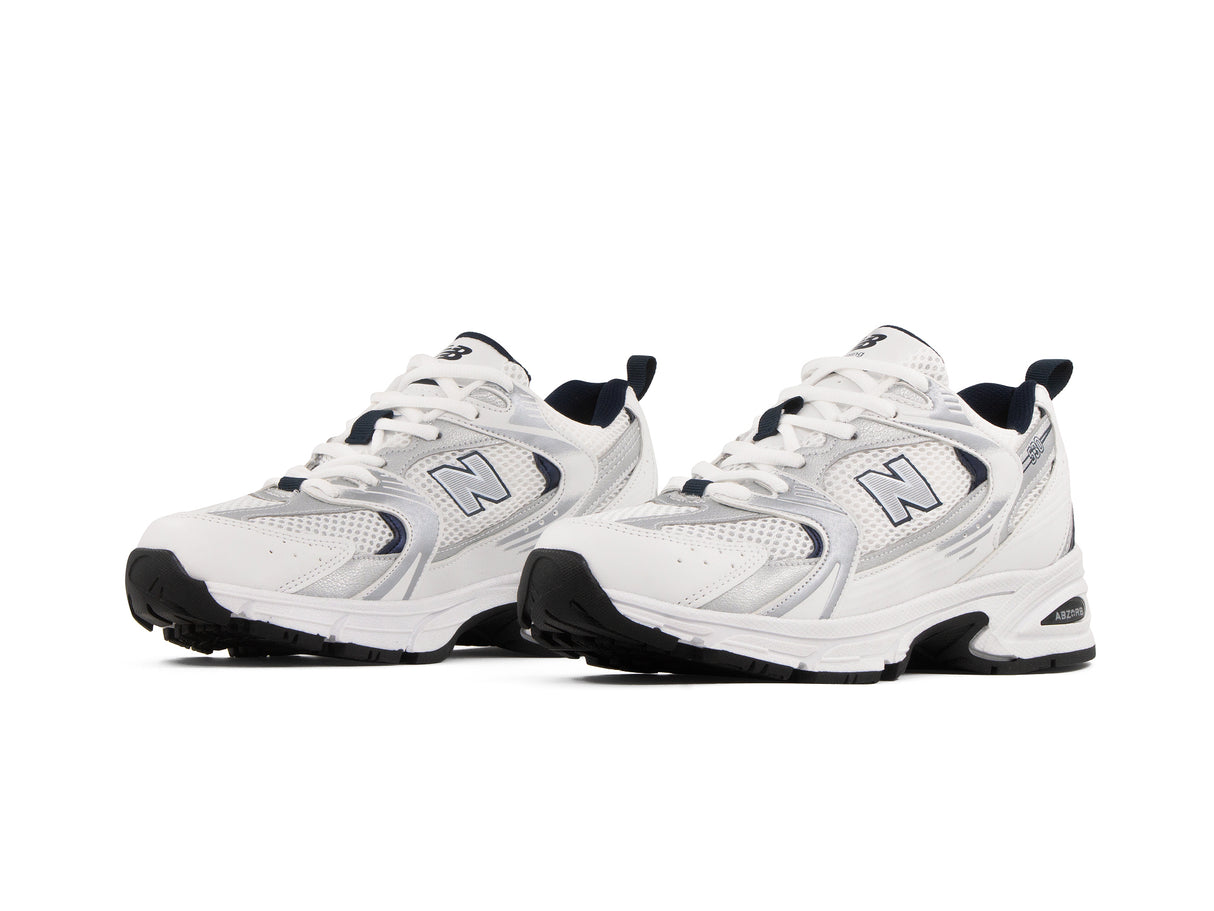 Tenis New Balance 530 Blanco Marino Plata 1.1 Premium