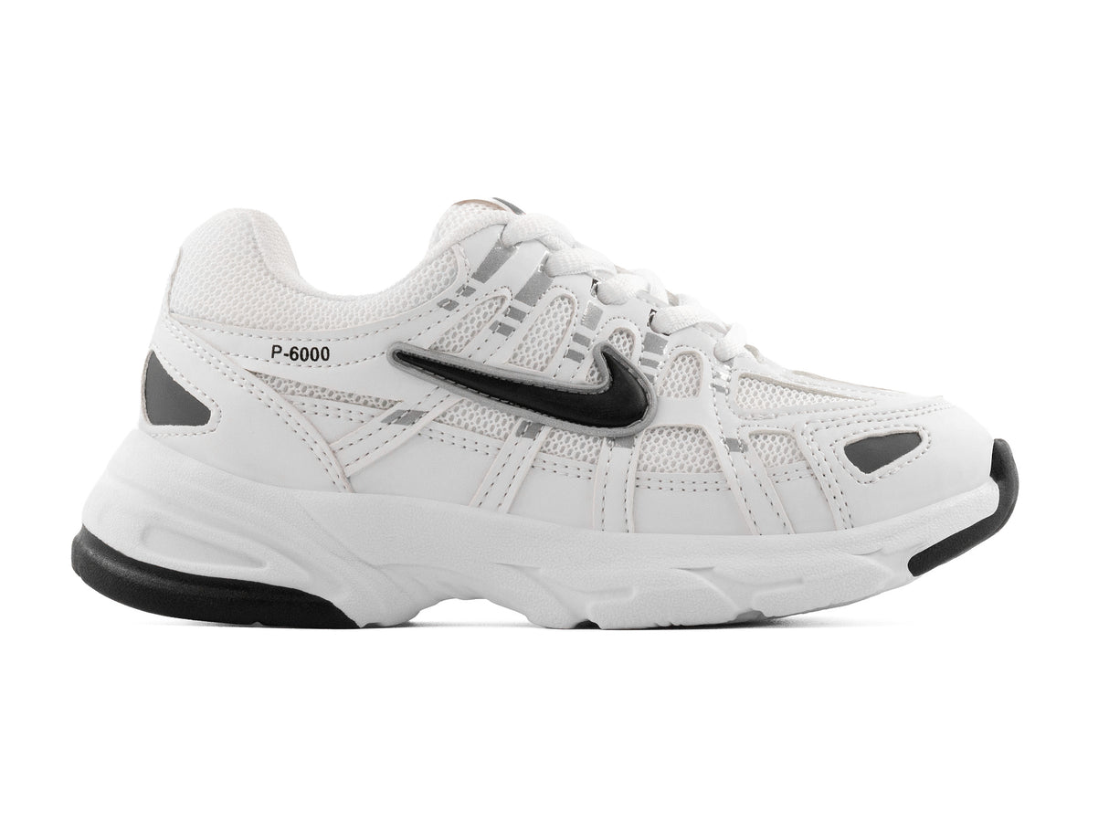 Tenis P6000 Blanco Negro Niño