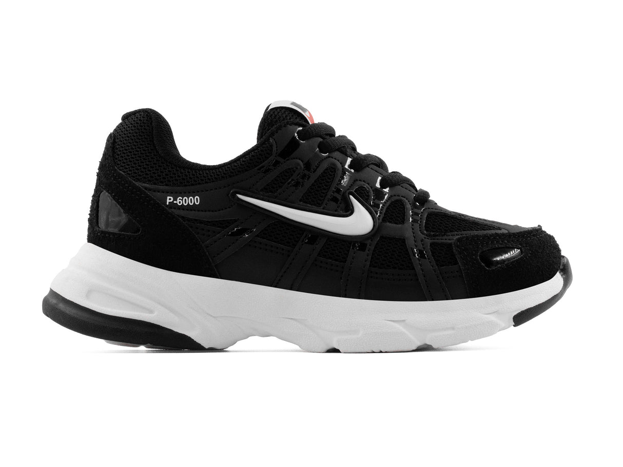 Tenis P6000 Negro Blanco Niño