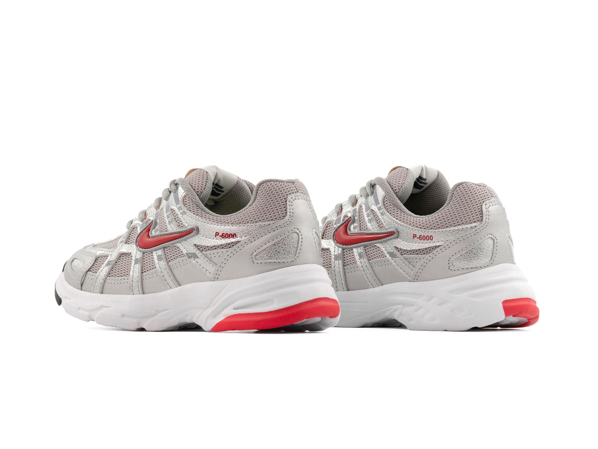 Tenis P6000 Plata Rojo Niño