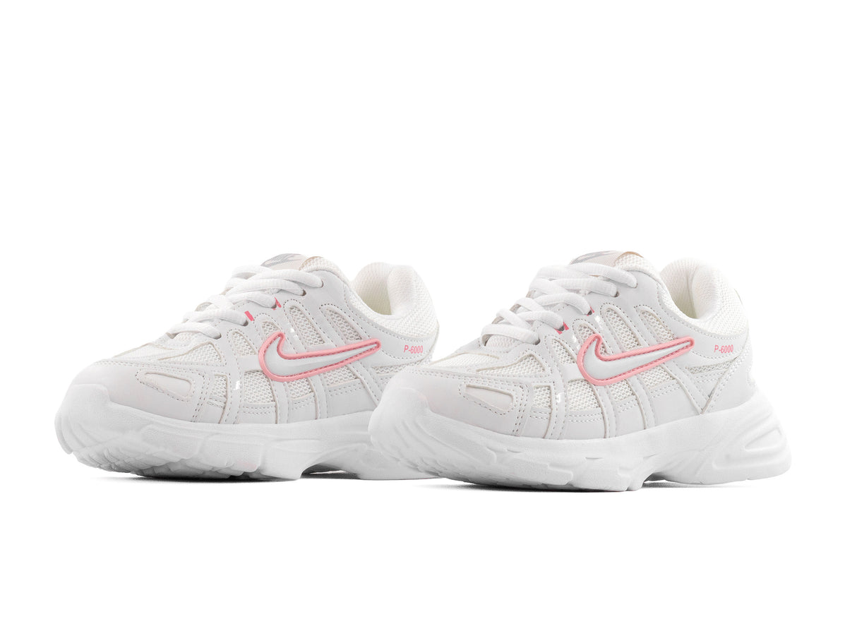 Tenis P6000 Blanco Rosa Niño