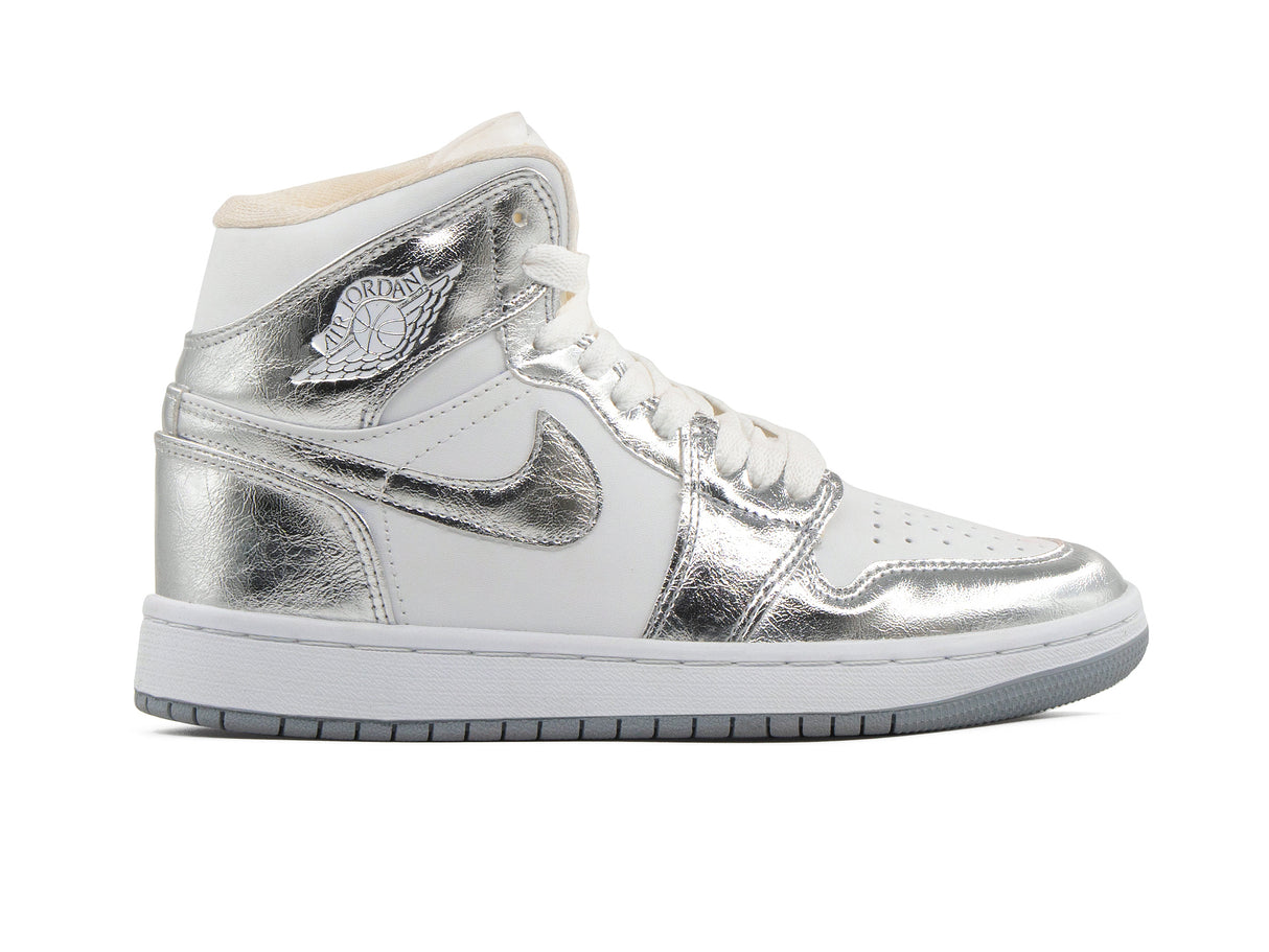 Paq 6 Pares Tenis Retro 1 Blanco Plata 22/25.5