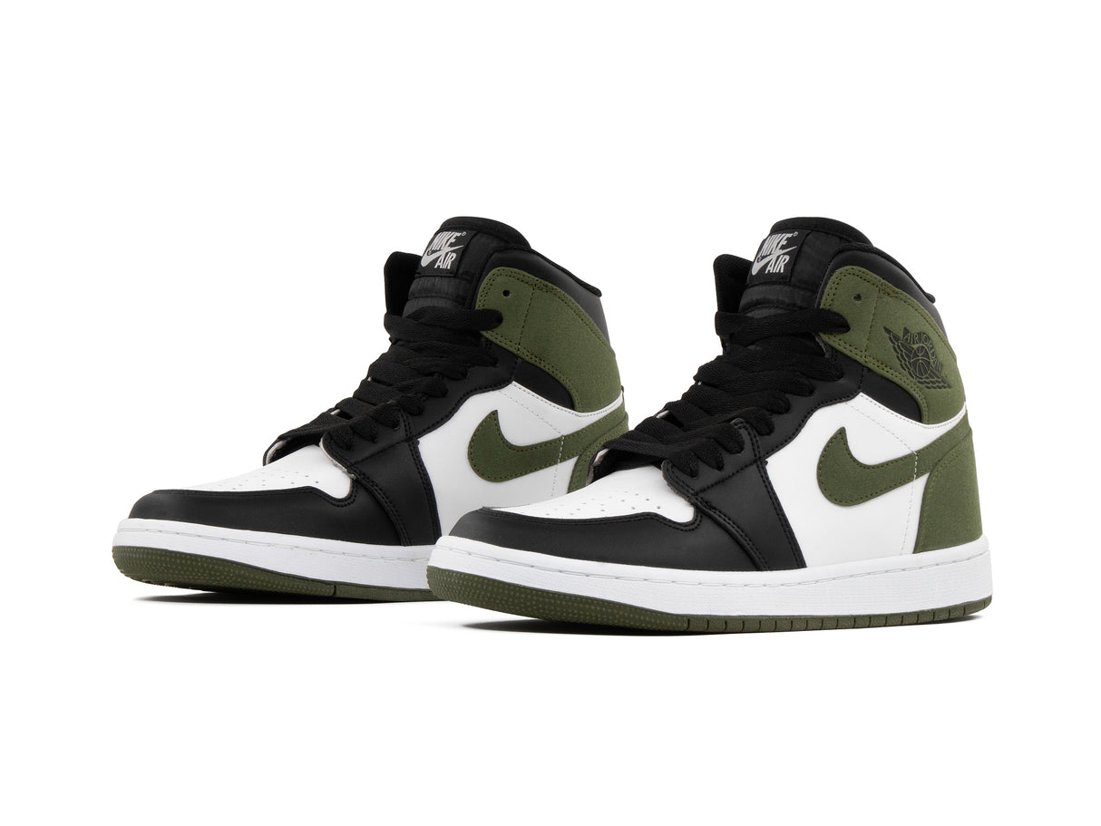 Tenis Retro 1 Blanco Verde Negro