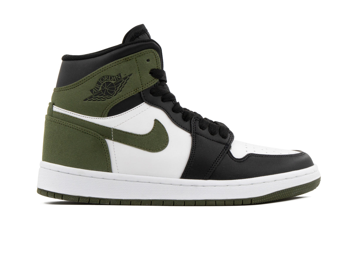 Tenis Retro 1 Blanco Verde Negro