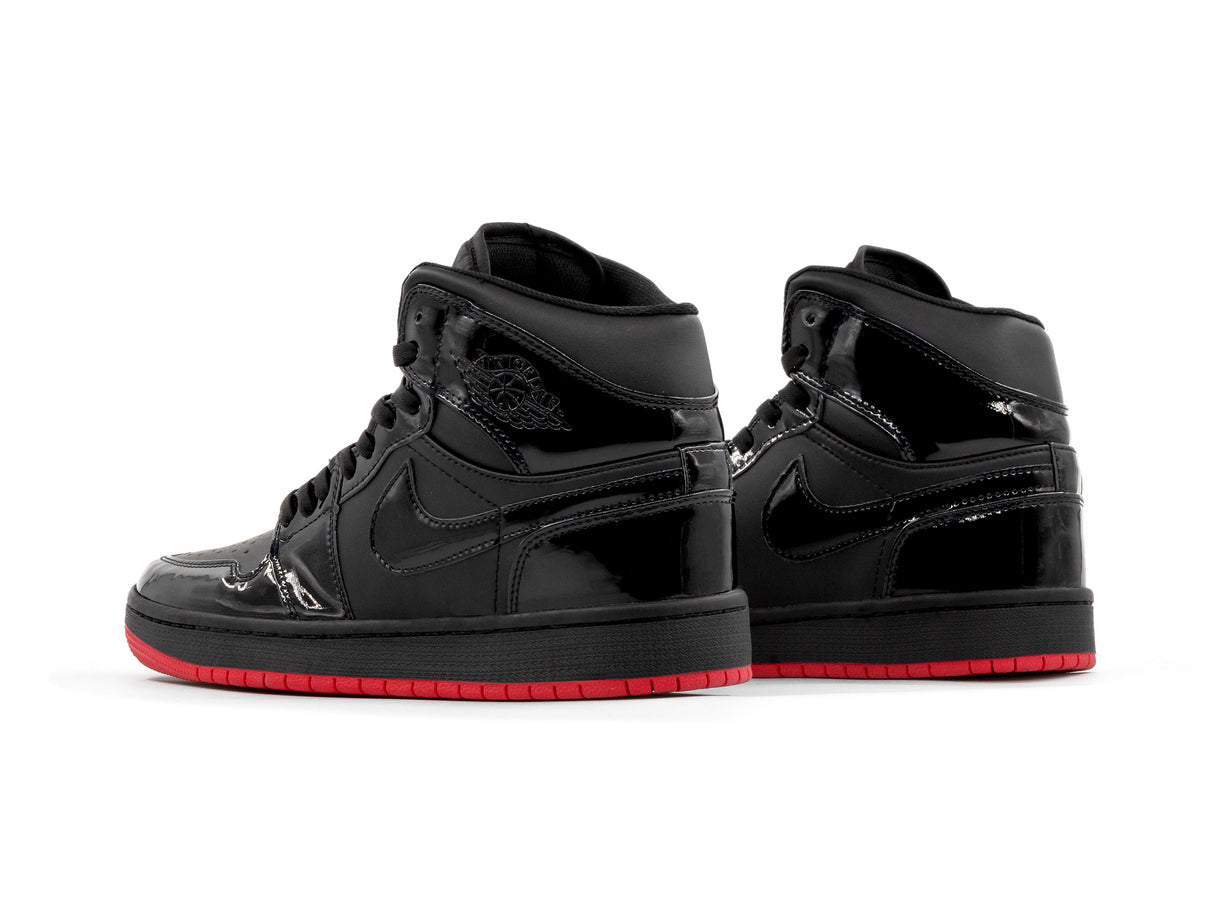 Paq 6 Pares Tenis Retro 1 Charol Negro Suela Rojo 22/25.5