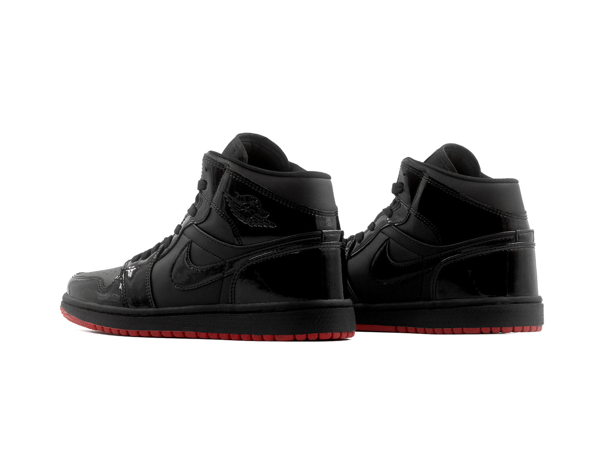 Paq 6 Pares Tenis Retro 1 Charol Negro Suela Rojo 25/28.5