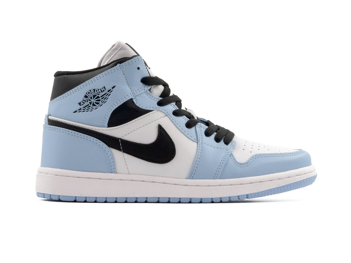 Tenis Retro 1 Cielo Blanco Negro