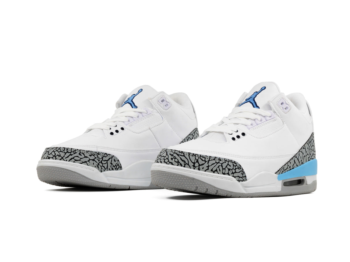 Tenis Retro 3 Blanco Gris Cielo 1.1 Premium