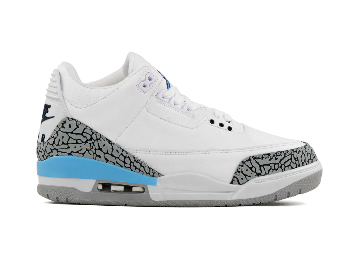 Tenis Retro 3 Blanco Gris Cielo 1.1 Premium