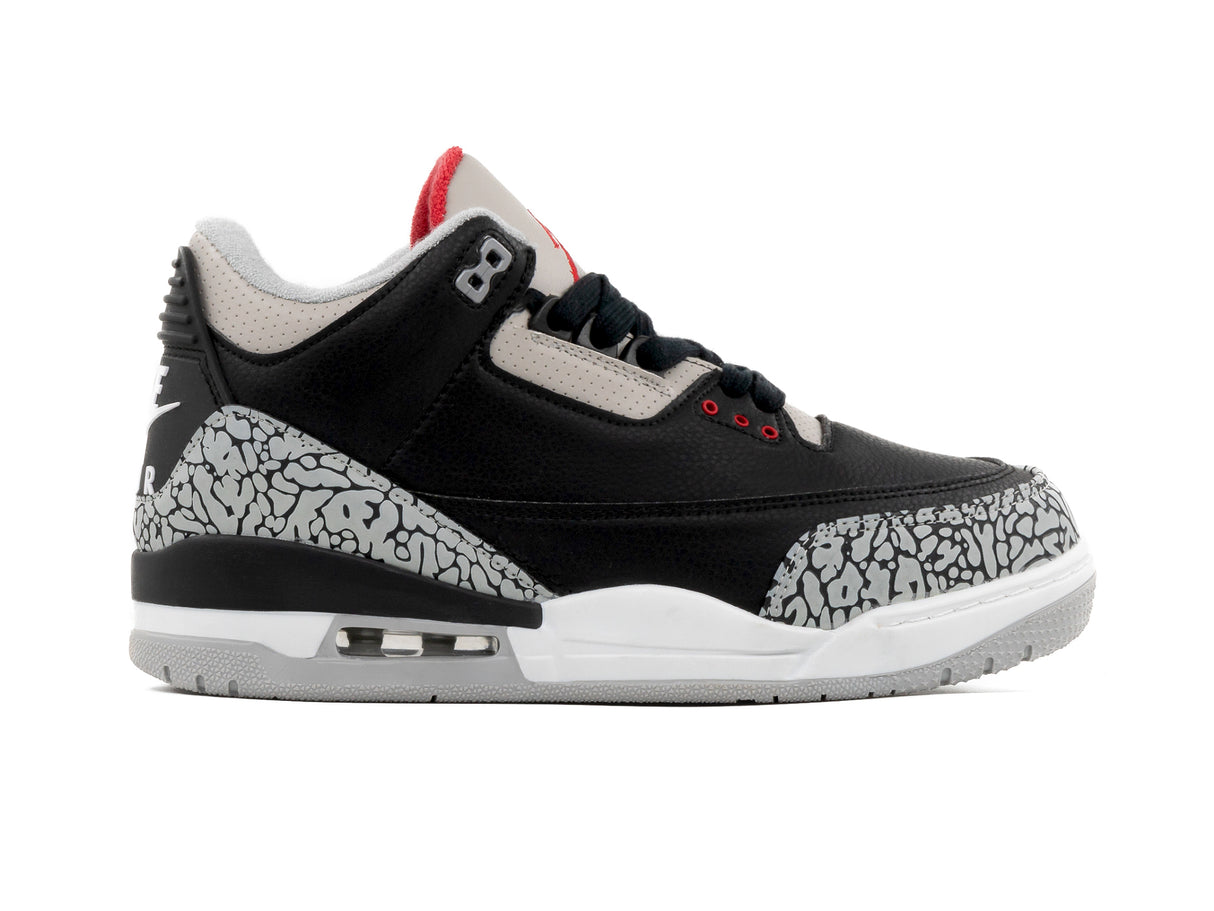 Tenis Retro 3 Negro Beige 1.1 Premium