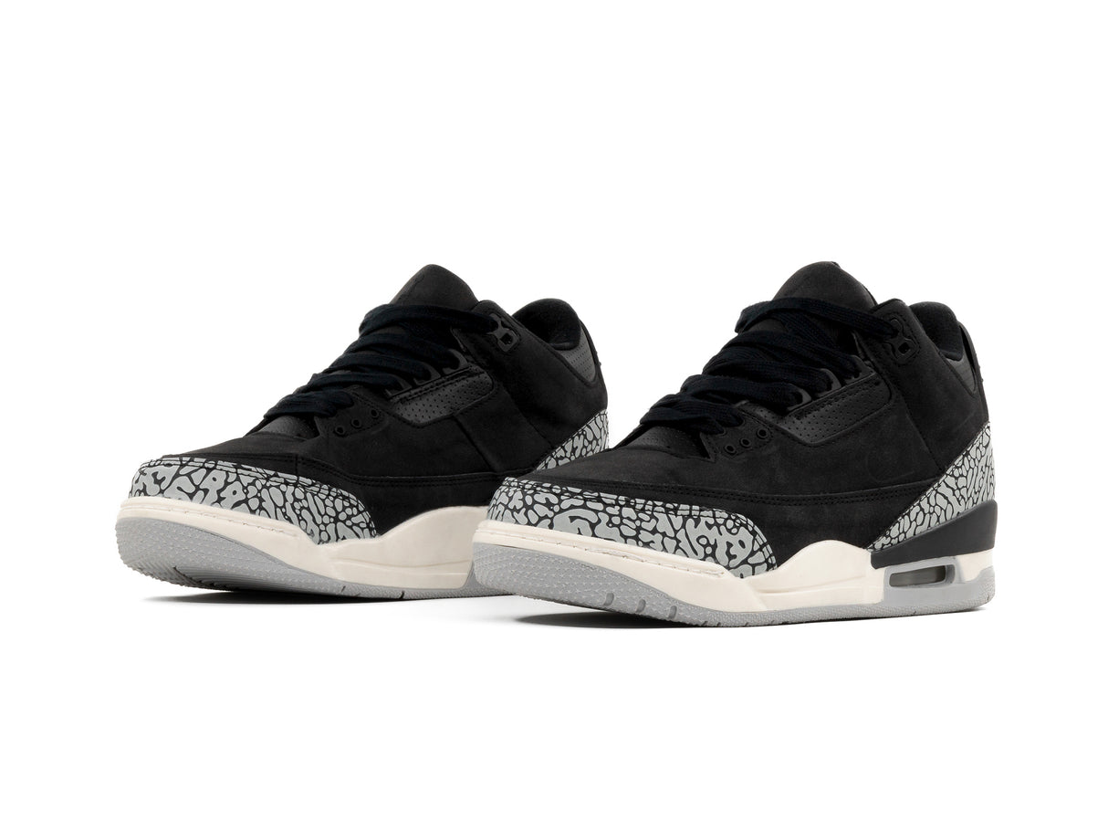 Tenis Retro 3 Negro Gris 1.1 Premium