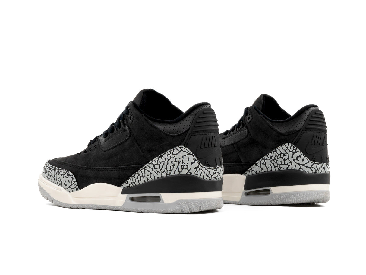 Tenis Retro 3 Negro Gris 1.1 Premium