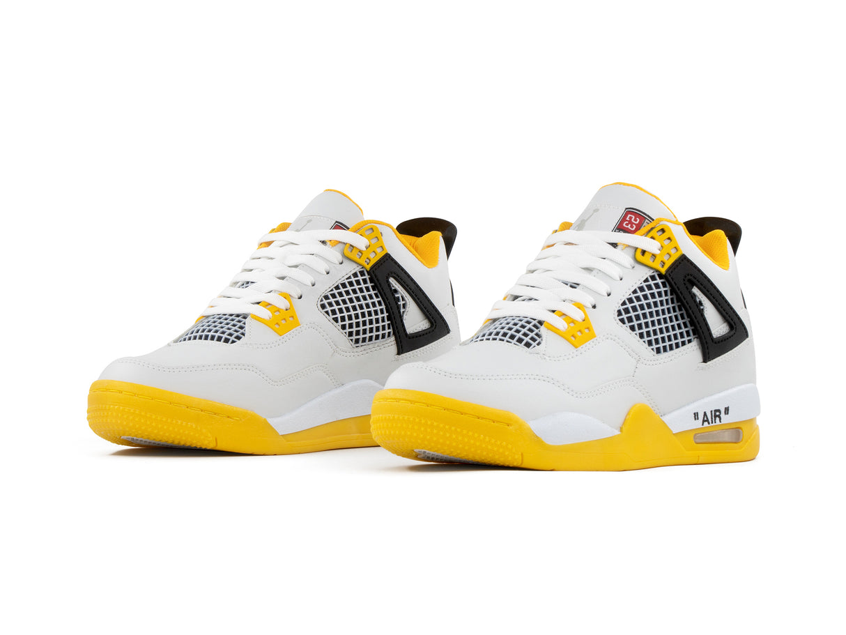 Paq 6 Pares Tenis Retro 4 Blanco Gris Amarillo 26/29.5