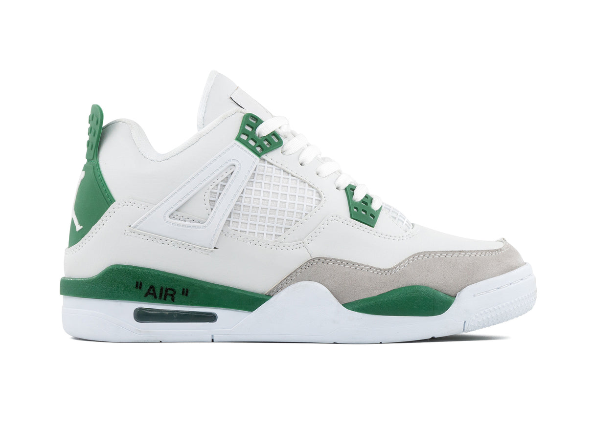 Paq 6 Pares Tenis Retro 4 Blanco Verde 26/29.5