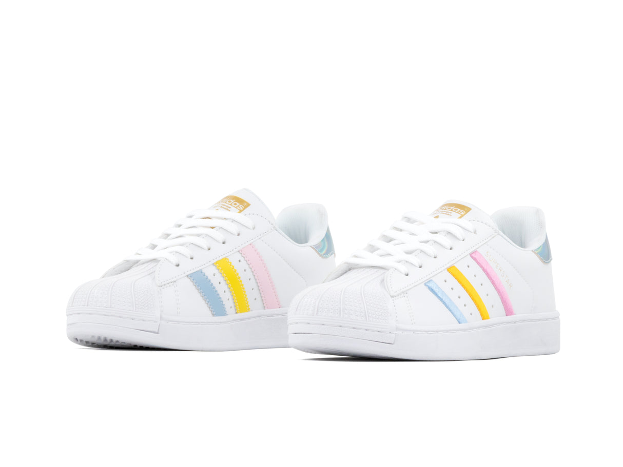Paq 6 Pares Tenis Superstar Blanco Glass 22/25.5