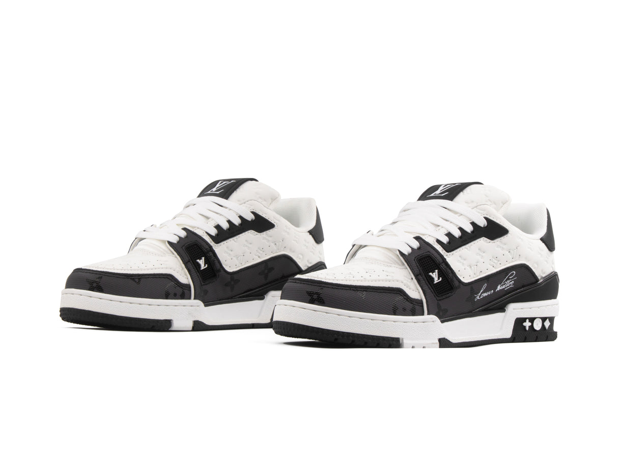 Tenis LV Trainer Negro Blanco Importado