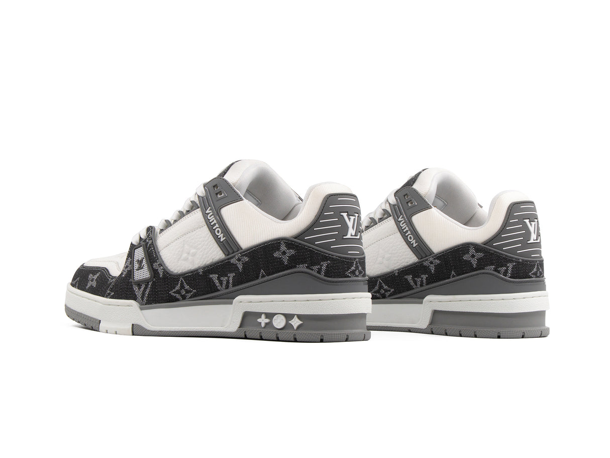 Tenis LV Trainer Premium Blanco Gris Importado