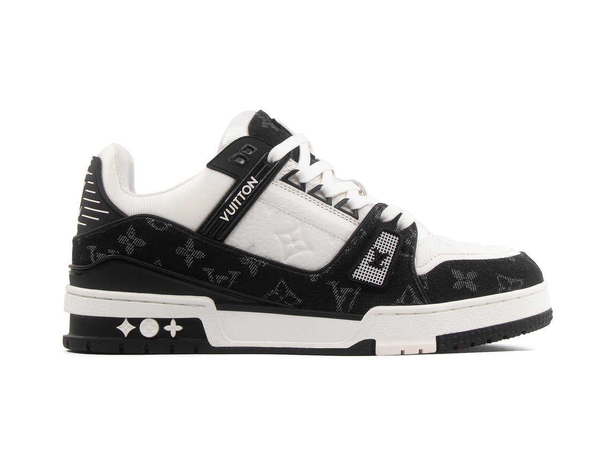 Tenis LV Trainer Premium Blanco Negro Importado