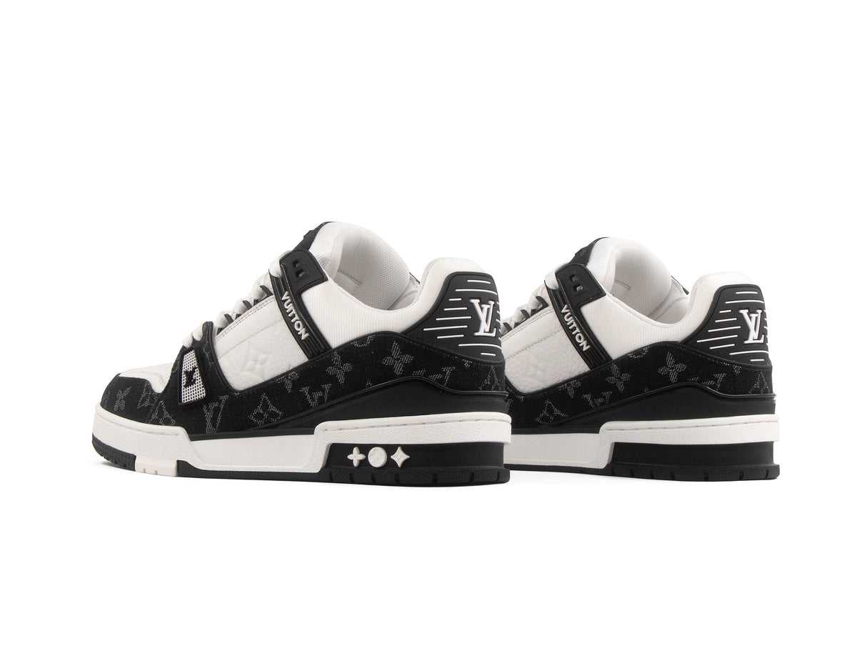 Tenis LV Trainer Premium Blanco Negro Importado