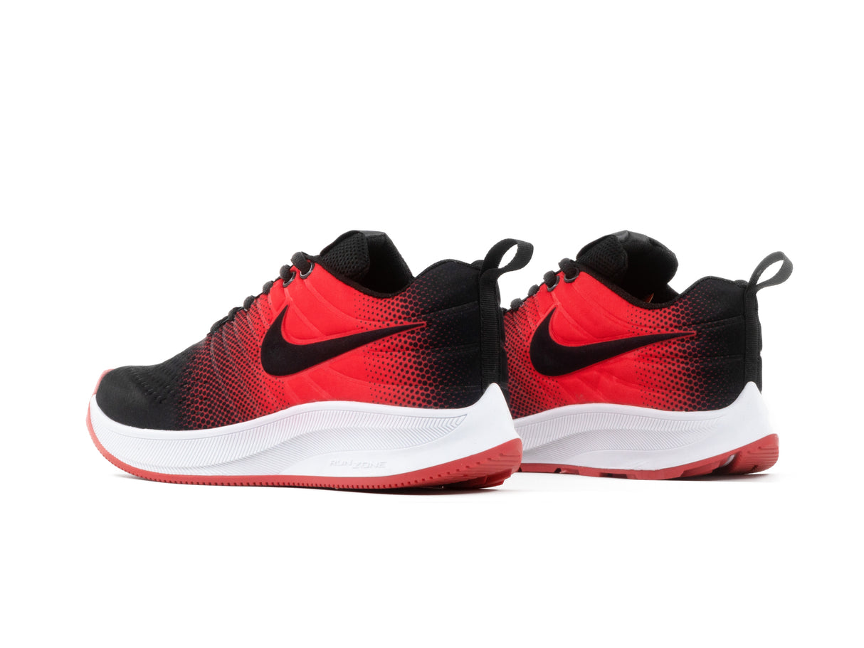 Tenis 012 Negro Rojo Negro
