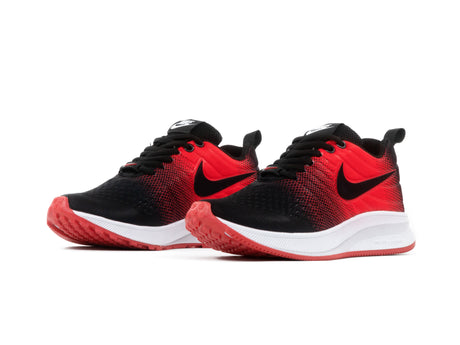 Tenis 012 Negro Rojo Negro