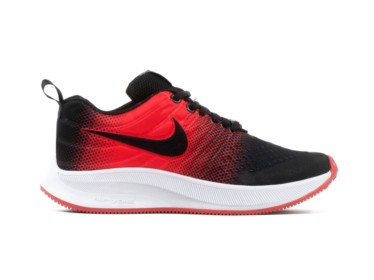 Tenis 012 Negro Rojo Negro