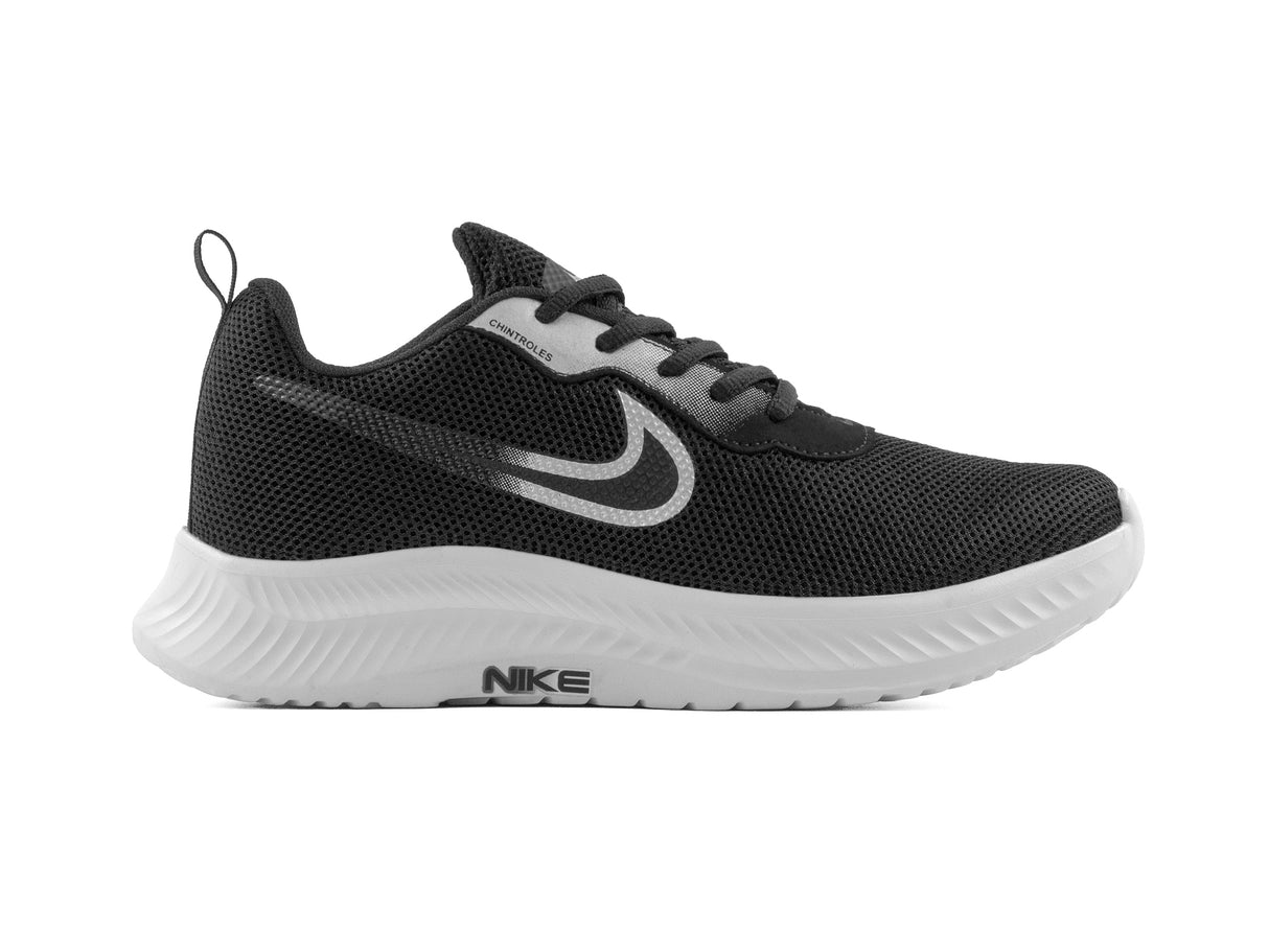 Paq 6 Pares Tenis 026 Negro Plata Negro 22/25.5