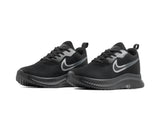 Tenis 026 Negro Plata Oxford